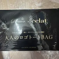 Drawer × éclat 大人のロゴトートBAG