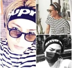 Supreme New Era ヘアバンド 黒 ブラック