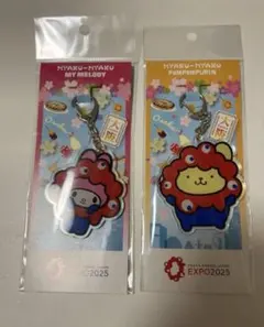 サンリオ　ミャクミャク アクリルキーホルダー マイメロ ポムポムプリン　関西万博