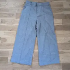 UNIQLO タックワイドパンツ Lサイズ グレー
