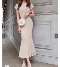 GRL半袖ニットワンピース フレアスカートM最終価格