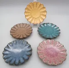 小澤基晴　箸置きセット　輪花 2025年最新】小澤基晴 輪花豆皿の人気アイテム - メルカリ