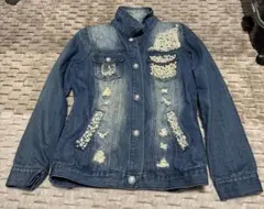 セシルマクビー　ダメージ加工　デニムジャケット