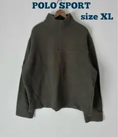 POLO SPORT ハーフジップスウェット　ハイネックスウェット　オリーブ