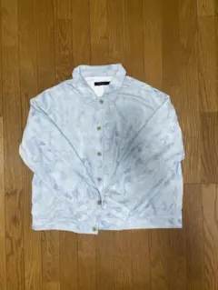 水色タイダイ柄ジャケット 薄手のサムネイル