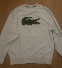 LACOSTE クルーネック スウェット ホワイト FR6 US XL - メルカリ
