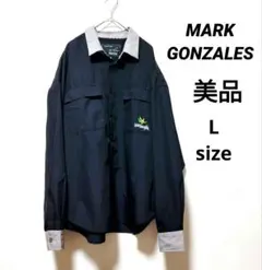 美品　マークゴンザレス 黒シャツ 長袖　Lサイズ