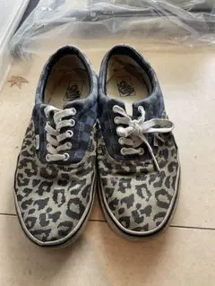 希少　Vans ヒョウ柄スニーカー ネイビー