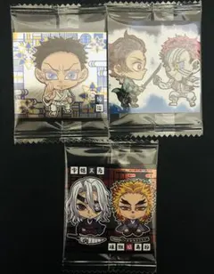 狛治 炭治郎＆猗窩座 宇髄天元＆煉獄愼寿郎 にふぉるめステッカーセット