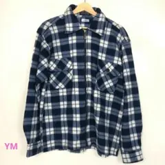 SECOLO チェックシャツ ジャケット ネイビー系 Mサイズ