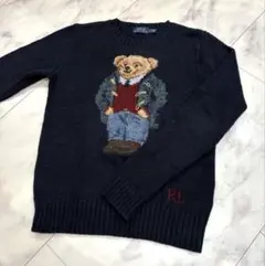 希少デザイン 未使用に近い✨ポロゴルフ ラルフローレン セーター ポロベア 紺 2025年最新】ポロベア ニットの人気アイテム - メルカリ