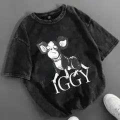 IGGY ダークグレー Tシャツ オーバーサイズ