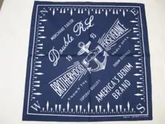 新品未使用　RRL　Double RL & Co　バンダナ　紺