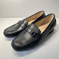 【美品】REGAL 本革 ローファー 黒 ビット モカシン 23㎝