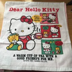 Hello Kittyハンカチ タオル 1991年製 Hello Kittyハンカチ タオル 1991年製 キティちゃん ハンド