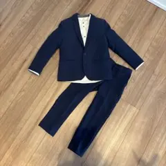 【美品】キッズ　120 セットアップ　スーツ ネイビー　H&M 3点セット