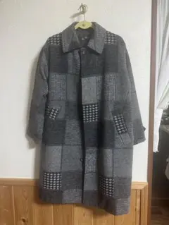 CUBE SUGAR チェック柄 ロングコート