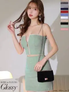 ROBE de FLEURS Glossy セットアップ ミニドレス S - メルカリ