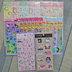 サンリオ シール まとめ売り 箔押し キラっと ぷくっと