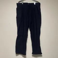 ブラック　ワイドパンツ ゆったり　【2XL】ワークパンツ　チノパン　大きいサイズ