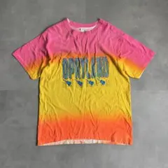 USA製 古着 90s タイダイ ボーダー ミュージック Tシャツのサムネイル