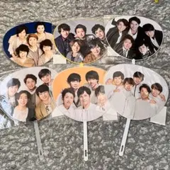 嵐　集合　ミニうちわ　7点セット