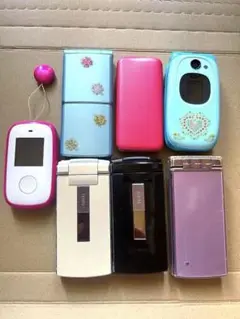 【ジャンク品】携帯電話本体6台＋見守りケータイ