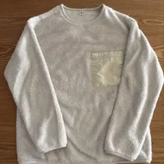 UNIQLO KIDS ファーリーフリースプルオーバー オフホワイト　150㎝