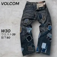 90s USA製 VOLCOM パッチワークデニム W30 LIBERATEDのサムネイル