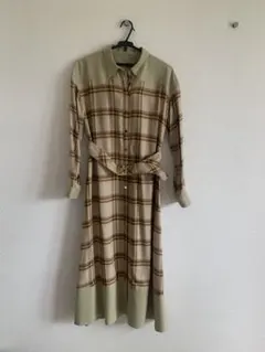 ダイアグラム　チェック柄シャツワンピース 長袖　グレースコンチネンタル