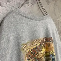 古着 アメリカ輸入 女 車 両面プリント Tシャツ 半袖 ゆるだぼ 大きめ