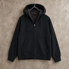 00s old Uniqlo ボアジップアップパーカー XXL ブラック Y2K