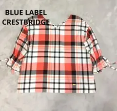 美品✨️BLUE LABEL CRESTBRIDGE 七分袖チェックブラウス M