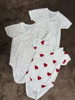 Petit Bateau 半袖あわせボディ3枚組12m74cm