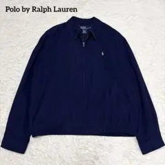 極美品90s ポロバイラルフローレン　ピーススキン　スイングトップ　ネイビー　Lのサムネイル