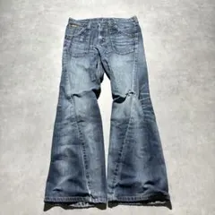 00s Lee swag flare bootcut denim faded - メルカリ