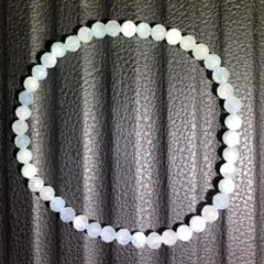 652 アクアマリンブレスレット　キラキラ多面カット　天然石　パワーストーン