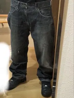 EDWIN ストレート デニム　ブラック　swag y2k