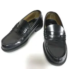 HARUTA 23cm 黒 コインローファー 通学 通勤 定番