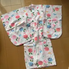 花柄蝶レトロアンティークキッズ着物