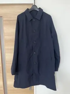 ユニクロ　ビジネス　M ネイビー ステンカラーコート