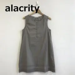 値下　E0822A15【alacrity】すそレースノースリーブワンピース