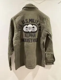 アルファインダストリーズ　ALPHAINDUSTRIES ミリタリーシャツ　Mのサムネイル