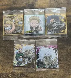 僕のヒーローアカデミア ウエハース シール　5点セット