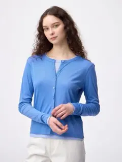 GU ソフトシアーカーディガン