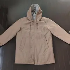 THE SHOP TK ブラウン 中綿入りコート フード付き L