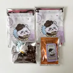 ちいかわ モモンガ ココス コラボ 巾着 フィギュア スライドケース