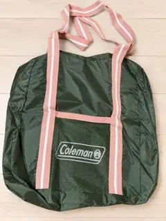 Coleman トートバッグ カーキ ピンク