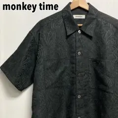 【雰囲気抜群】monkey time ペイズリー柄 ジャガード カットオフシャツのサムネイル
