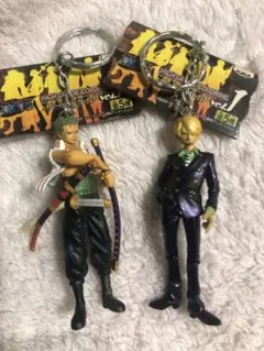 【2点セット】ワンピース　ハイグレードカラーリングキーホルダー